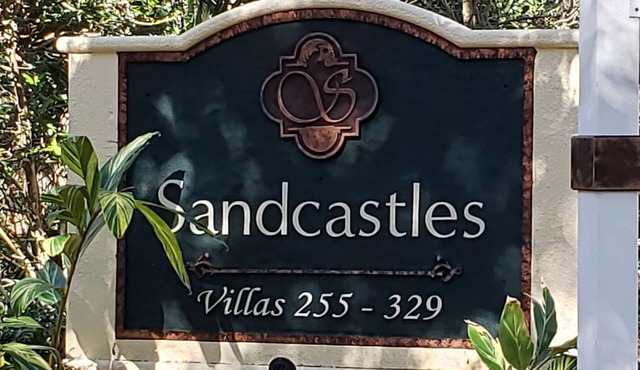 Ocean Front villa located inside gated resort community.