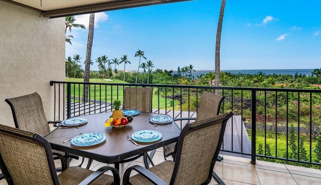 🏖️Ocean & Golf View Keauhou Condo | AC | No Stairs