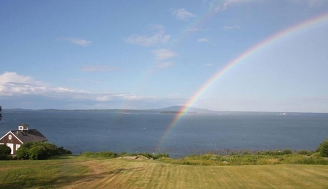 Ocean House and Boathouse on Blue Hill Bay.