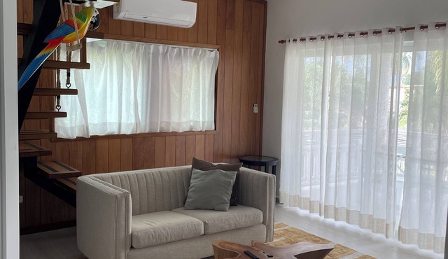 Ocean View, 2-bedroom Penthouse in gorgeous Las Terrenas with WiFi, AC