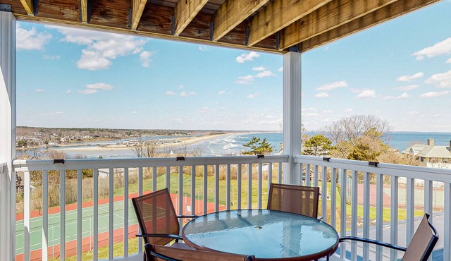 Ocean-view condo overlooking Ogunquit Beach with balcony, pool & tennis