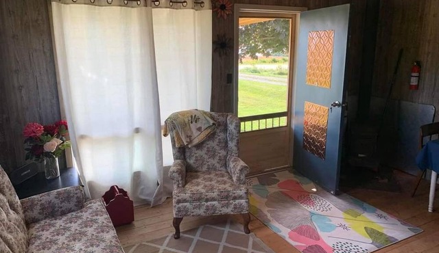 Ocean view cottage in a picturesque rural setting