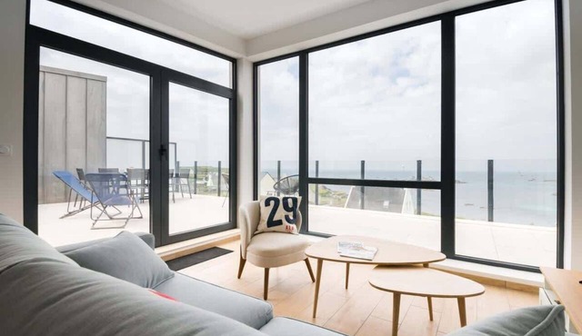 Ocean View - Luxurious T3 with magnificent sea vie in Porspoder