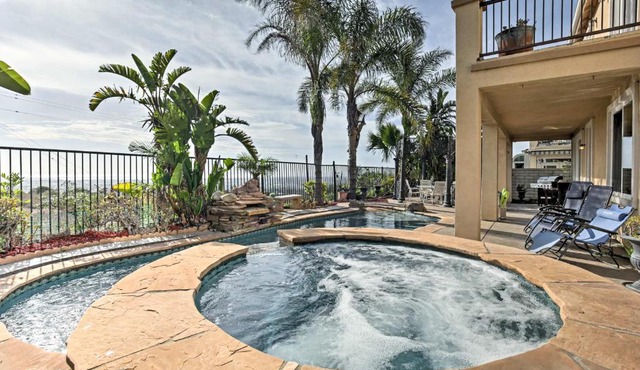Ocean-View San Diego Home w/Pool, Patio & Hot Tub