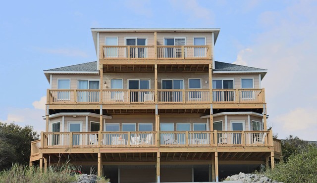 Ocean View Second-Row Duplex | Spacious 5BR | Beach Access Across Street