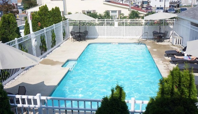Ocean view with a shared pool. 5