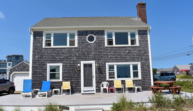 Ocean views from this four bedroom less than 500 feet to shared/private beach