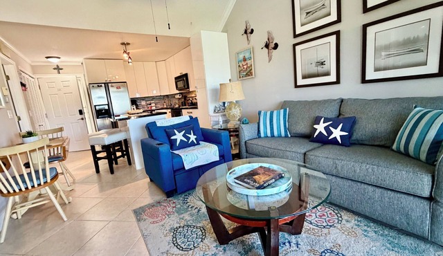 Ocean Village Beachfront Escape, Golf,Heated Pools,Pickleball ,tennis,and more.