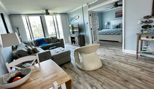 Ocean Village Vacation Rental, Golf view. Short walking distance to the beach.