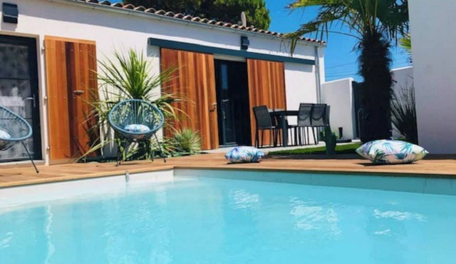 "øcéane, villa near beach with heated pool