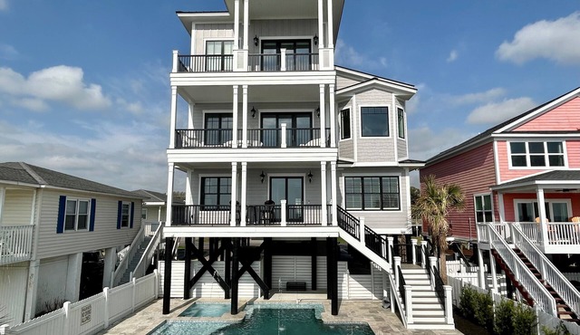 Oceanfront 10 BR Beach House with a Private Pool and Hot Tub! Dune Our Thing