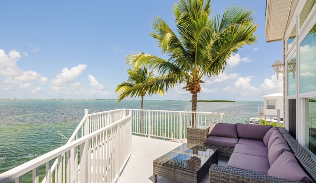 Oceanfront 2BR Retreat | 35' Dock, Open Views, Boater's Paradise
