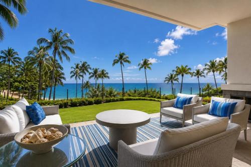 Oceanfront 3-Bedroom Luxury Villa At The Resort at Kapalua Bay with Daily Housekeeping Spa and Free Rental Car MON-1205 by KBM