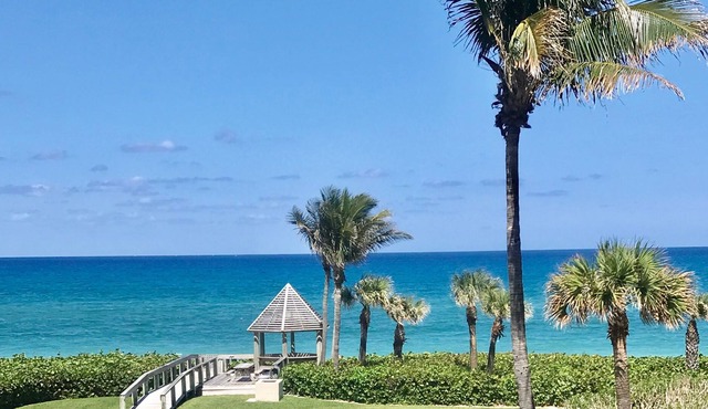 OceanFront Condo Renovates with Heated Pool & Hot tub Directly on the Beach!