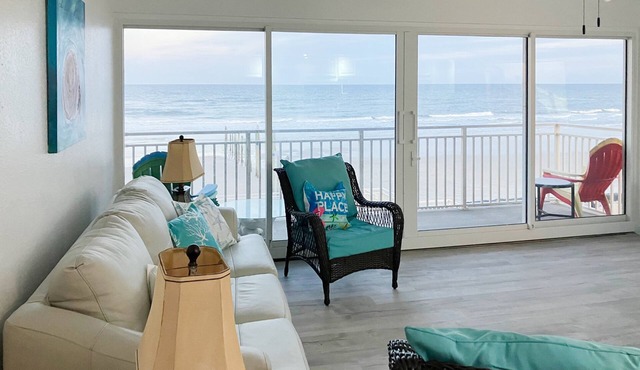 Oceanfront Condo with Balcony, Pool & Direct Beach Access