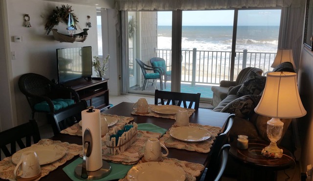 OCEANFRONT Condo W/Private Beach, Heated Pool - Best View - 2 Bedroom & 1 Bath