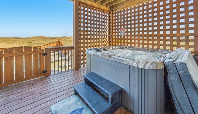 Oceanfront Dog Friendly Rodanthe Home with Private Pool, Hot Tub, and Game Room
