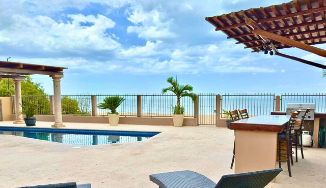 Oceanfront Escape: Pool, BBQ, & Sunset Views