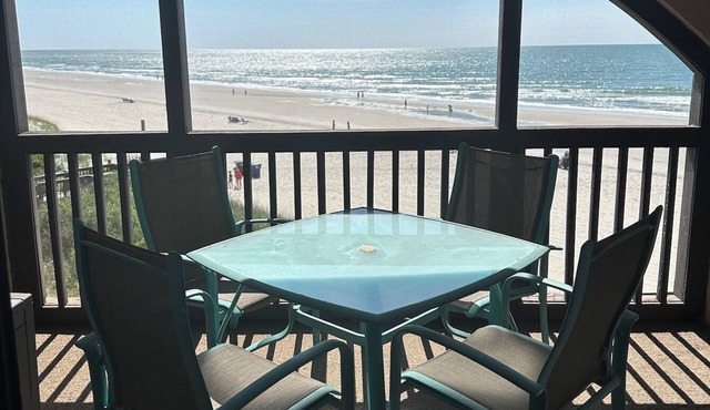 Oceanfront Escape with 1 mile unbuilt upon beach w/natural sand dunes