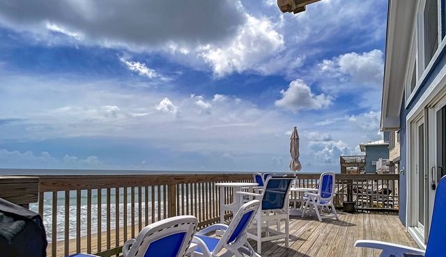 Oceanfront home on quiet beach! Four levels of sun decks! 6847S