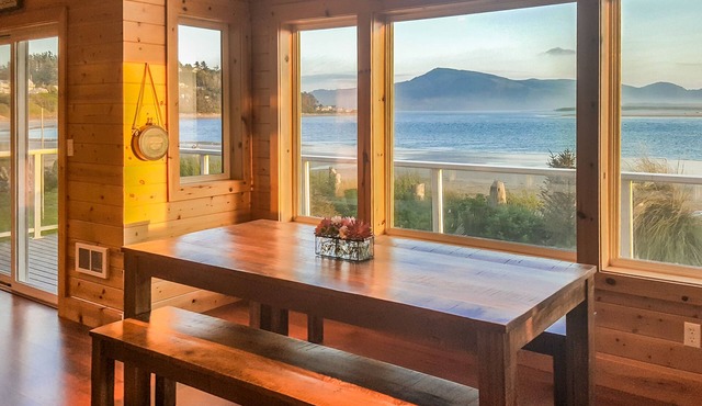 Oceanfront home with private yard!