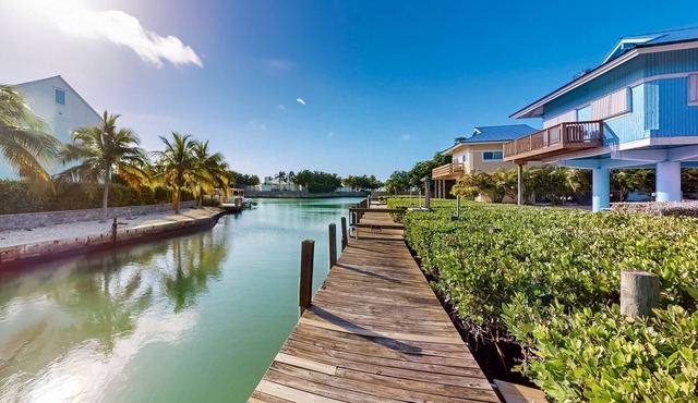 Oceanfront house with dock, kayaks, deck, fast WiFi, central AC & washer/dryer