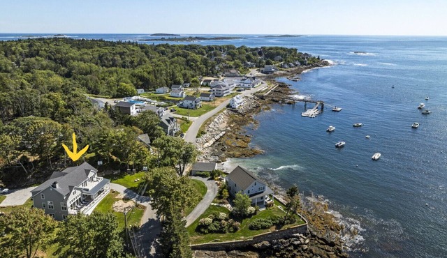Oceanfront Luxury |Brand new home | sleeps 12 on Ocean Point in E. Boothbay
