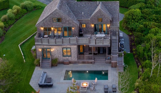 Oceanfront Madaket with heated pool and private beach path