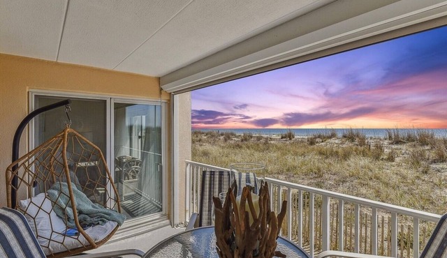 Oceanfront nestled in the dunes