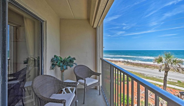 Oceanfront Ormond Beach Getaway w/Balcony!