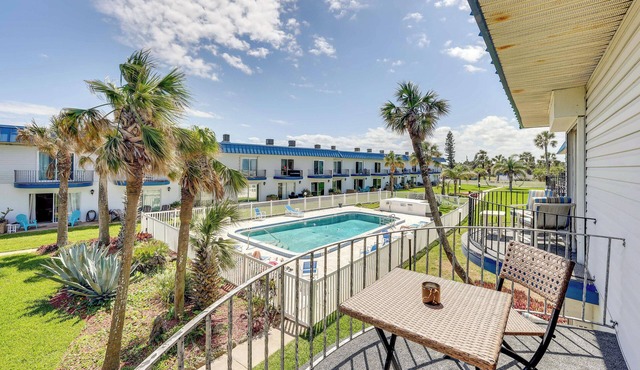 Oceanfront Ormond Beach Condo: Patio, Pool Access!