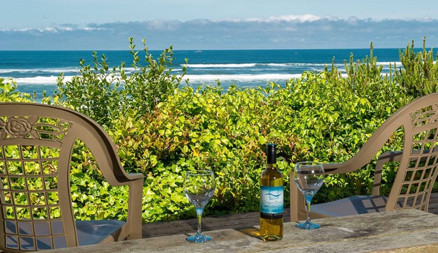 Oceanfront Pet Friendly Home, Sweeping 180 Degree Views from Inside or the Deck