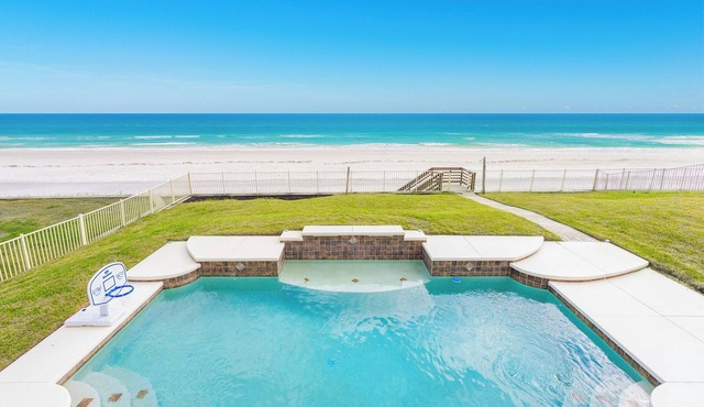 Oceanfront Pool Home-No-Drive Beach-Sparkle Bay