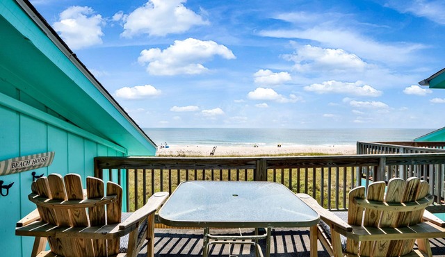 Oceanfront & Pool with gorgeous views from the large Deck - Sleeps 7