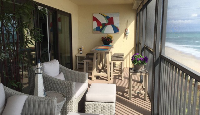 Oceanfront-Spectacular-Newly Furnished-Beautiful—Surf-side ambience-safe+secure!
