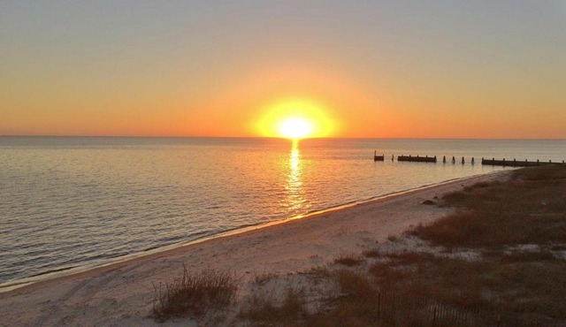 Oceanfront Stilt House with Deck on Private Beach!