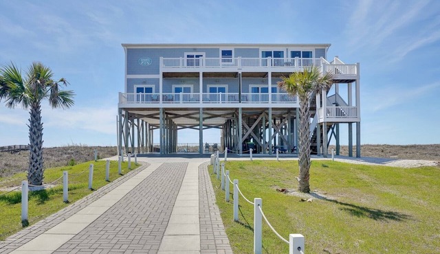 Oceans 12: A luxurious 12-bedroom oceanfront retreat in Oak Island, NC.
