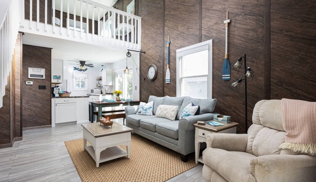 Oceanside Getaway - 3BR Beach House w/Deck + Coastal Charm