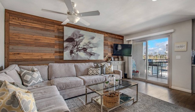 Oceanside Harbor Views + Steps from Top Rated Harbor Beach