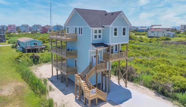 Oceanside Home in Rodanthe with Hot Tub, EV Charging, and Media Rooms