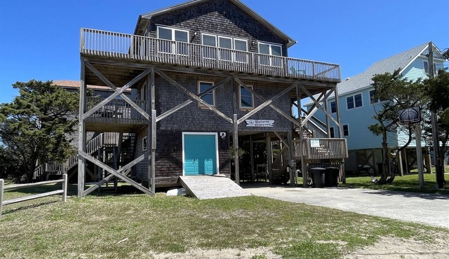 Oceanside in Frisco you will find Hatteras Hideway is just 3 lots back from the ocean!