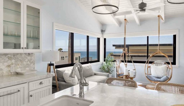 Oceanview 2,200 SF Home | Steps to Beach | Gym