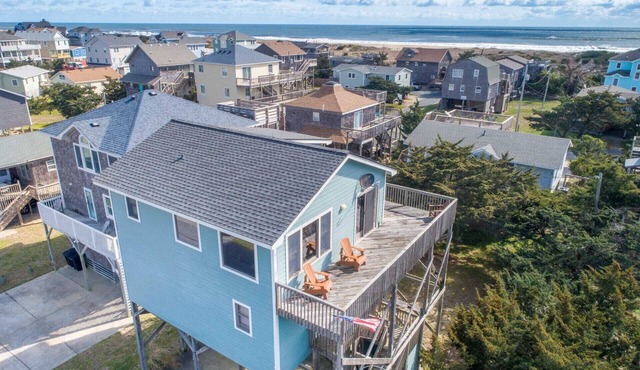 Oceanview Home in Avon w/Screened Porch, Cargo Lift, Grill. Under the Big Sky!