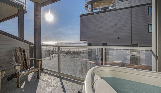 Oceanview Townhome Steps to the Sand | Hot Tub & 3-Story Coastal Retreat