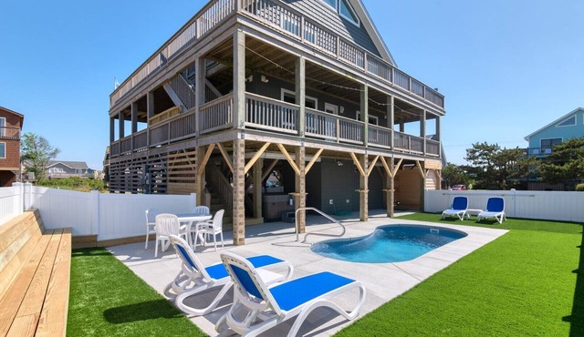 OCS2 - Private Heated Salt-Water Pool &Hot Tub, Steps to Beach
