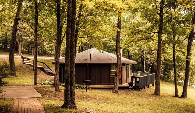 Octagon Cabin Getaway - Outdoor Lounge & Cozy Firepit