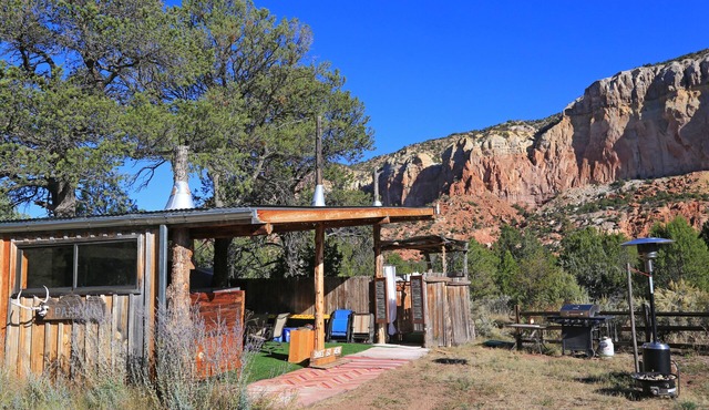 Off Grid Anasazi Wilderness Cabin at Gallina Canyon Rentals
