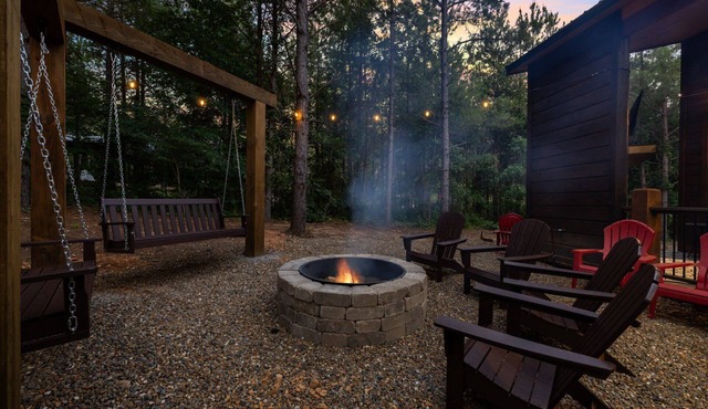 Office Desk, Deck, Hot Tub, Fire Pit, Pets, Lost in Nature