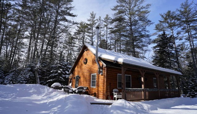 Ohana Cabin. 10 min from Sunday river on 5 acres. Dog friendly