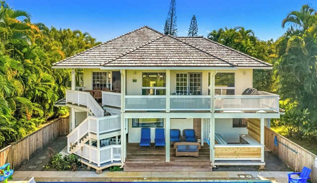 Ohana Villa Princeville Pool & AC Sleeps 20+